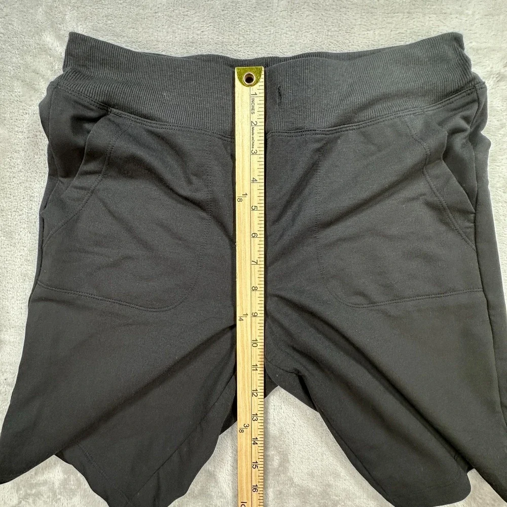 Athletic Works Bermuda Long Shorts Womens XS Charcoal 9 Inseam Elastic Waist